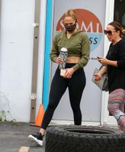 Jennifer LopezSexy in Jennifer Lopez Sexy Wearing Hot Leggings On Her Way To The Gym in Miami