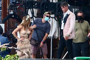 Jennifer LopezSexy in Jennifer Lopez Sexy Seen Filming Shotgun Wedding With Co-star Josh Duhamel