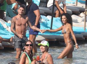 Jessica AidiSexy in Jessica Aidi Sexy Enjoys A Day With Marco Verratti at the Beach While On their Honeymoon in Mykonos