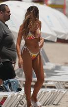 Kara Del ToroSexy in Kara Del Toro seen in a bikini shoot at the beach in Miami Beach