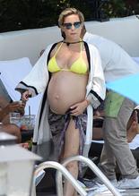 Kate HudsonSexy in Kate Hudson Sexy in A Neon Yellow Two-piece Bikini With Danny Fujikawa  at Ojai Valley inn & Spa in California