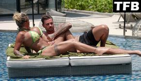 Katie PriceSexy in Katie Price Sexy Seen Showing Off Her Big Tits By The Pool With Carl Woods in Thailand 