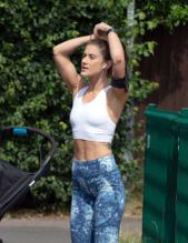 Katie WaisselSexy in Katie Waissel shows off her muscular physique in North London