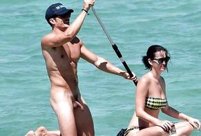 Katy Perry And Orlando Bloom Nude At A Beach In Italy Aznude