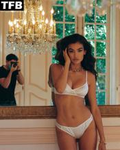 Kelly Gale Sexy Poses Showing Off Her Hot Breasts And Nipples in Sheer Lingerie For The Gooseberry Intimates Campaign Photoshoot