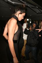 Kendall JennerSexy in Kendall Jenner Braless at Her Birthday Party in West Hollywood 