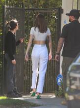 Kendall JennerSexy in Kendall Jenner shows some underboob while heading to lunch at Croft Alley in West Hollywood after lunch