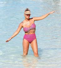 Kerry KatonaSexy in Kerry Katona takes a stroll around the luxury 5 star resort Ayada Maldives