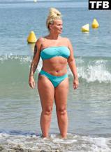 Kerry Katona Sexy in Kerry Katona Sexy Seen Flaunting Her Bikini Body At The Beach In Spain