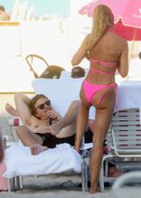 Kimberley GarnerSexy in Kimberley Garner Relaxes in Miami With Her Boyfriend at the Beach