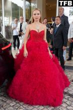 Kimberley GarnerSexy in Kimberley Garner Sexy Seen Flaunting Her Hot Cleavage In A Red Dress At The Annual Cannes Film Festival in France 