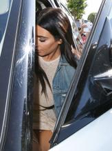 Kim Kardashian Upskirt in car