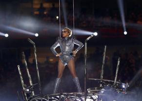 Lady GagaSexy in Lady Gaga Flashes Her Panties for Super Bowl 2017 at NRG Stadium in Houston 