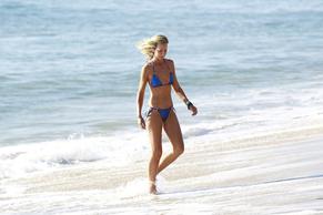 Lady Victoria HerveySexy in Lady Victoria Hervey shoots a new campaign for her swimsuit line 'LadyShip Swim' in Malibu