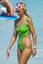 Lady Victoria HerveySexy in Lady Victoria Hervey Pokies On the Beach in Barbados 