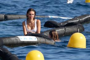 Lara LeitoSexy in Lara Leito enjoying a sunny day by the water with her boyfriend in France