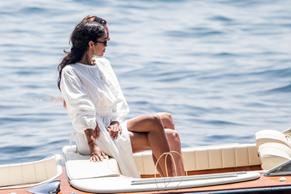 Eleonore ToulinSexy in Laura Harrier and Eleonore Toulin having a great time during a boat ride while on holiday in Positano