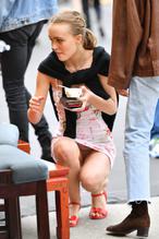 Lily-Rose Depp Upskirt  While Shopping in Los Angeles