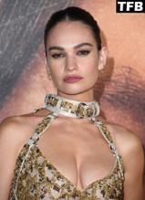 Lily JamesSexy in Lily James Sexy Seen Showing Off Her Hot Figure At The Pam And Tommy Finale Screening in LA 