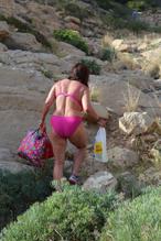 Lisa Appleton Sexy in Lisa Appleton Sexy in Tiny Bikini As She Soaked Up the Sunshine in Spain