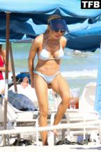 Lisa HochsteinSexy in Lisa Hochstein Sexy Seen Showing Off Her Fit Figure Wearing A Bikini At The Beach in Miami 