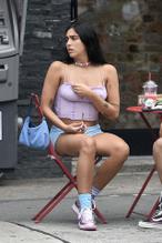 Lourdes LeonSexy in Lourdes Leon steps out in New York City with friends to have lunch and smoking a day after her mom Madonna