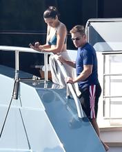 Luciana BarrosoSexy in Matt Damon spends his holidays with his wife Luciana Barroso on holiday in Portofino, Italy