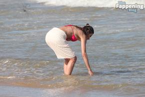 Luciana GimenezSexy in Luciana Gimenez Sexy Shows Off Her Amazing Body in a Hot Red Bikini at the Beach in Trancoso 