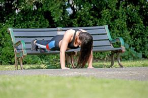 Lydia ClymaSexy in Lydia Clyma gets her daily exercise in Portsmouth during the Covid-19 lockdown