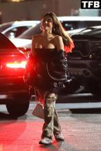 Madison BeerSexy in Madison Beer Sexy Shows Off Her Hot Cleavage While Leaving Off Sunset Night Club after Partying with Friends in West Hollywood 