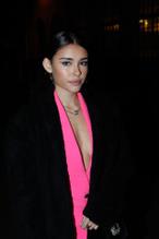 Madison Beer Sexy in Madison Beer Sexy in a ping outfit without a bra at the Ralph & Russo Spring Summer 2019 show (21.01.2019)