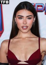 Madison BeerSexy in Madison Beer Wows in A Red Dress at the Premiere of Spider-Man: No Way Home LA