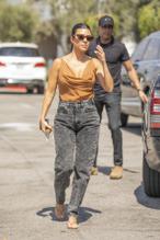 Kourtney KardashianSexy in Kourtney Kardashian step out for Monday lunch in Los Angeles both donning plunging necklines