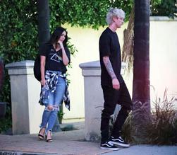 Megan FoxSexy in Megan Fox Leaves Machine Gun Kelly's LA Home After A Late-Night Rendezvous 