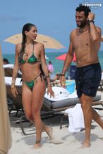 Melissa SattaSexy in Melissa Satta Sexy Seen with Matteo Berrettini Showing Off Her Amazing Body at the Beach in Miami 