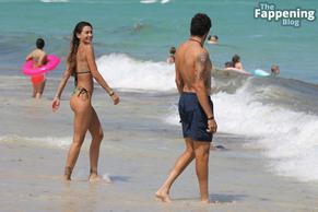 Melissa SattaSexy in Melissa Satta Sexy Seen with Matteo Berrettini Showing Off Her Amazing Body at the Beach in Miami 