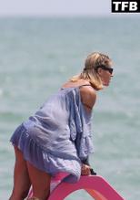 Michelle HunzikerSexy in Michelle Hunziker Sexy Seen Flaunting Her Hot Figure Wearing A Bikini On A Pedal Boat In Milano Marittima 