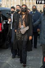 Naomi CampbellSexy in Naomi Campbell Sexy Seen Flashing Her Nude Tits At The Dior Homme Show in Paris 