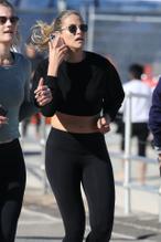 Natalie Jayne RoserSexy in Natalie Jayne multitasks while jogging in Bondi, Sydney