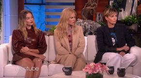 Charlize TheronSexy in Charlize Theron appears on The Ellen Show with co-stars Nicole Kidman and Margot Robbie