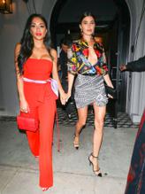 Nicole ScherzingerSexy in Nicole Scherzinger  arrives for dinner with Nicole Williams at Craig's in West Hollywood