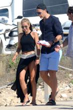 Nina Weiss Sexy with footballer Manuel Neuer in Formentera