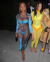 NormaniSexy in Normani Sexy Seen With Chloe Leaving Doja Cats Album Release Party in Los Angeles