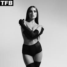Olivia Culpo Sexy Poses Topless In A Black And White Photoshoot For Lofficiel Italia 