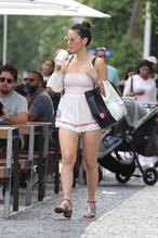 Olivia MunnSexy in Olivia Munn Sexy Leaving A Restaurant After Lunch With Eva Longoria And Husband Jose Baston in Miami Beach 