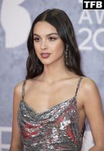 Olivia RodrigoSexy in Olivia Rodrigo Cuts An Ethereal Figure in A Silver Dress at the BRIT Awards 2022 