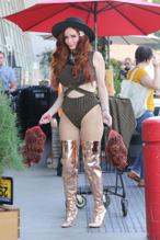 Phoebe PriceSexy in Phoebe Price shops for Thanksgiving on Monday in Los Angeles