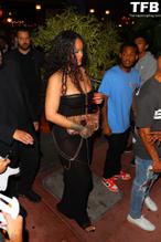 RihannaSexy in Rihanna Sexy Seen With ASAP Rocky After Having a Romantic Dinner at Carbone Restaurant in Miami 