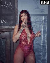 Rihanna Sexy Poses Showing Off Her Gorgeous Body in A Skimpy Lingerie In A Photoshoot For Savage X Fenty 