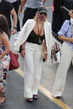 Rita OraSexy in Rita Ora seen in a see-through blouse without a bra in Capri, Italy